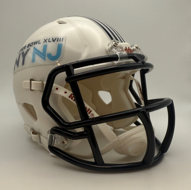 Super Bowl 48 XLVlll Riddell Speed Mini Helmet